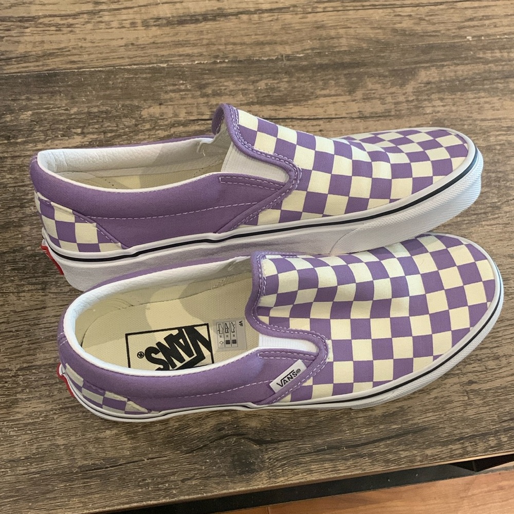 Vans classic checkerboard slip-on shoe